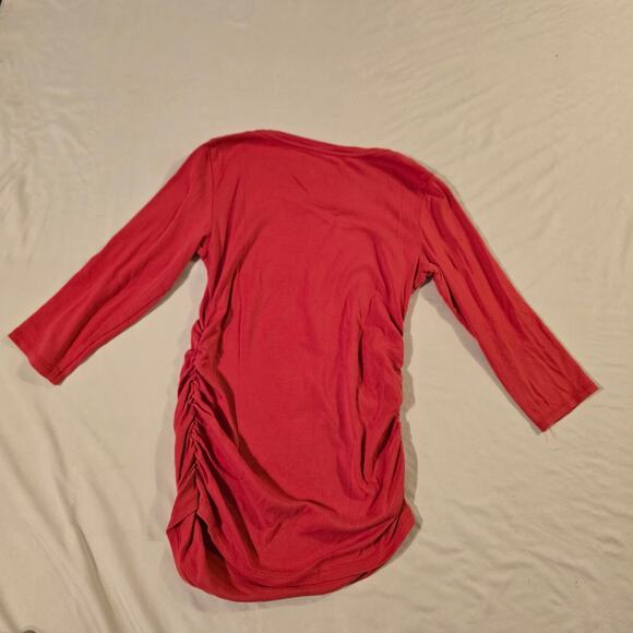 Small Red Motherhood Maternity Shirt - Picture 3 of 6